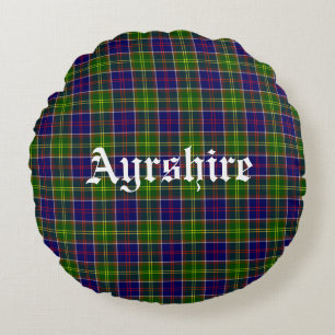 Scotland Ayrshire District Tartan Rundes Kissen