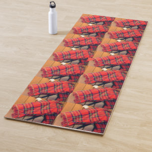Scotland Bagpipe Tatan Laid individuell anpassen Yogamatte