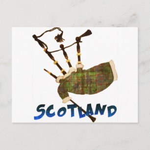 Scotland Bagpipes Postkarte