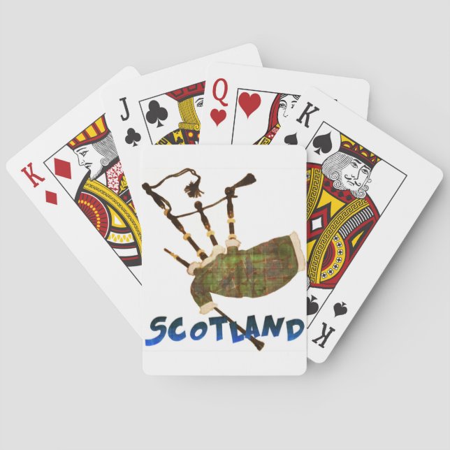 Scotland Bagpipes Spielkarten (Rückseite)