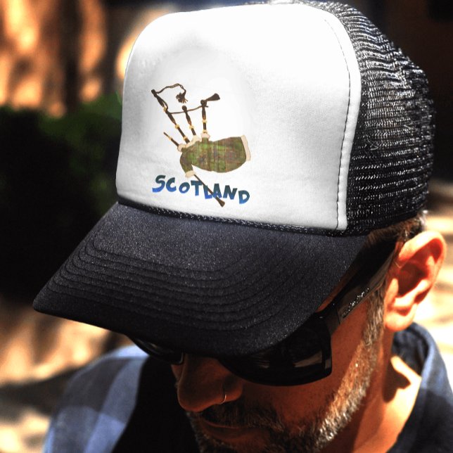 Scotland Bagpipes Truckerkappe (Von Creator hochgeladen)