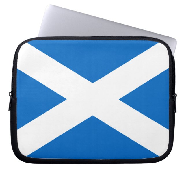 Scotland Bold Flag Graphic Laptopschutzhülle (Vorderseite)