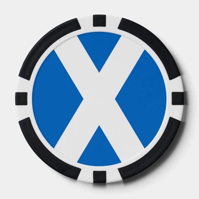 Scotland Bold Flag Graphic Pokerchips (Vorderseite)