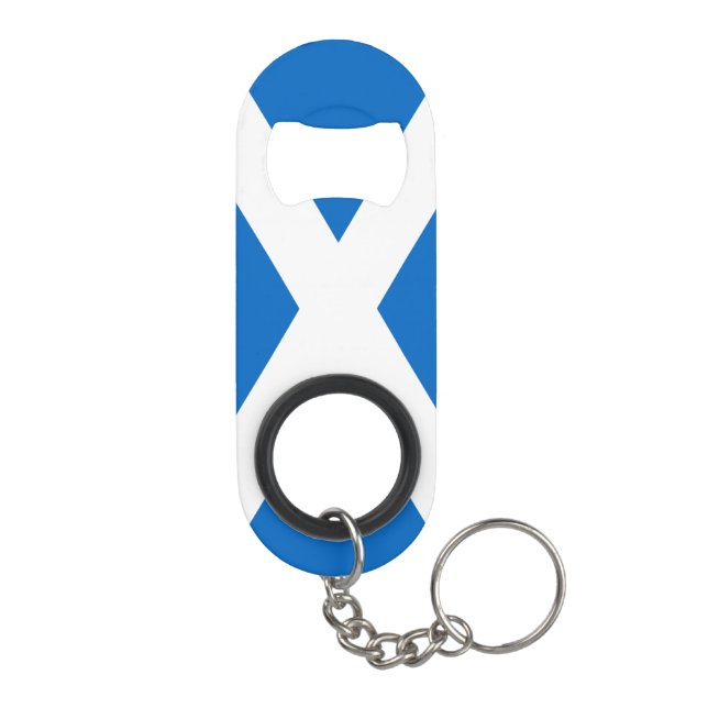 Scotland Bold Flag Graphic Schlüsselbund Flaschenöffner (Rückseite)