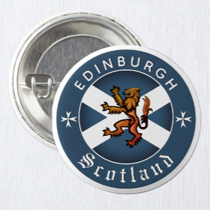 Scotland Button, Rampant, Edinburgh, Schottische F Button