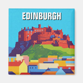 Scotland Edinburgh Castle Abstrakte Kunst Magnet