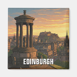 Scotland Edinburgh Dugald Stewart Monument Magnet