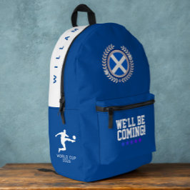 Scotland Flag Badge | Football World Cup 2026 Bedruckter Rucksack