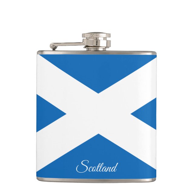 Scotland Flag & Ferien Schottland / Sportfan Flachmann (Vorderseite)
