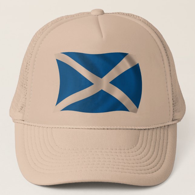 Scotland Flag Hat Truckerkappe (Vorderseite)