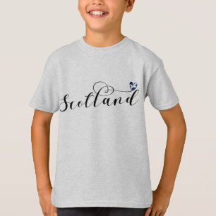 Scotland Flag in Heart (Schottischer Salreifen) T-Shirt