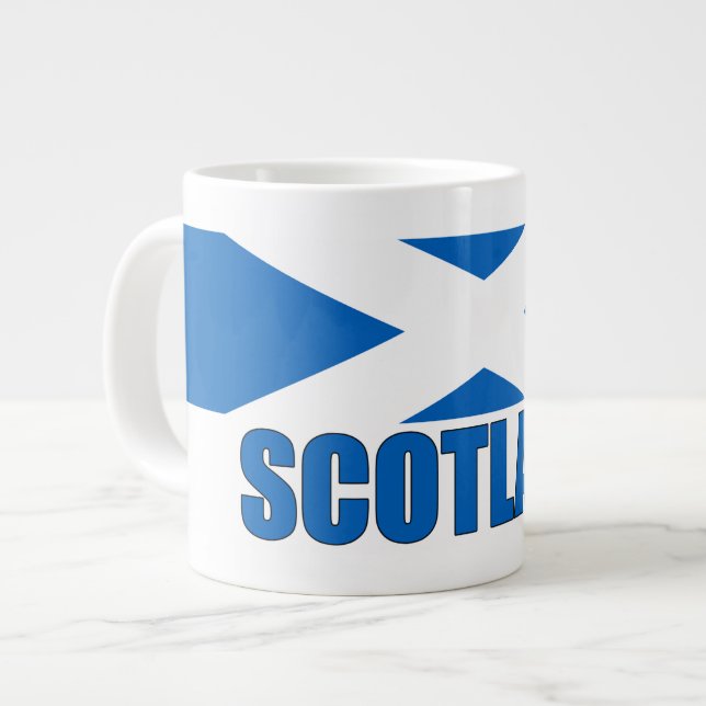 Scotland Flag Jumbo-Tasse (Vorderseite Links)