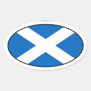 Scotland Flag Oval Sticker