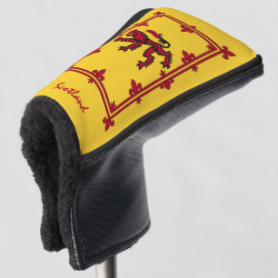 Scotland Flag Rampant & Golf Scotland Covers Clubs Headcover