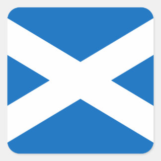 Scotland Flag Salreifen Quadratischer Aufkleber