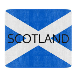 Scotland Flag Scotland Glass Cutting Board arc2 Schneidebrett