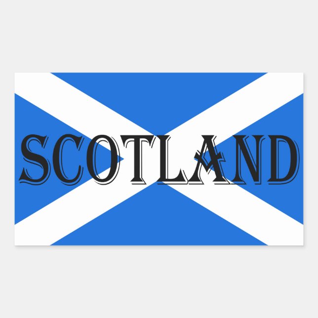 Scotland Flag Scotland STKNT Rechteckiger Aufkleber (Vorderseite)