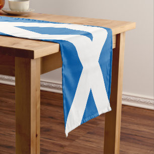 Scotland Flag & Sports Fans House / Schottland Kurzer Tischläufer