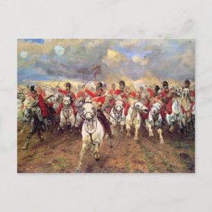 Scotland For Ever (Kavallerieoffiziere) (Militär) Postkarte