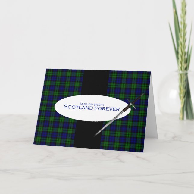 Scotland Forever Alba gu bràth Karte (Vorderseite)