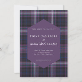 Scotland Forever Tartan Invitation Einladung