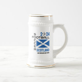 SCOTLAND Fußball Custom 2024 JEDES JAHR Bierglas