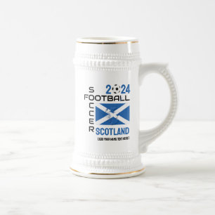 SCOTLAND Fußball Custom 2024 JEDES JAHR Bierglas