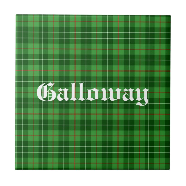 Scotland Galloway District Tartan Personalisiert Fliese (Vorderseite)