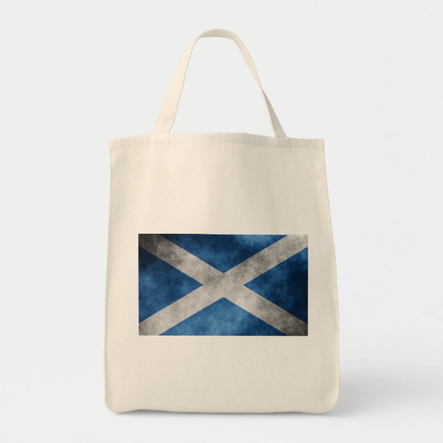 Scotland Grunge - Saint Andrew's Cross Tragetasche (Vorne)