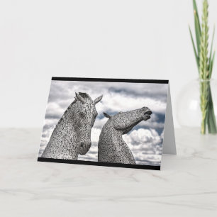 scotland kelpies carte de voeux
