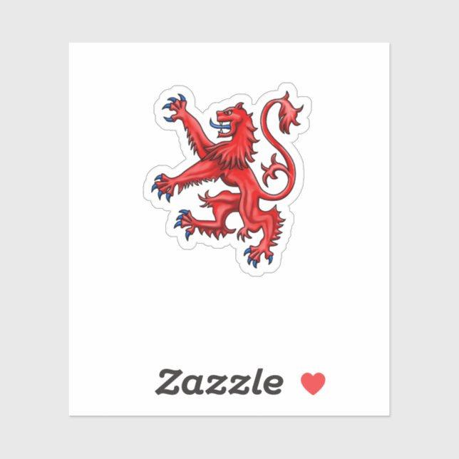 Scotland Lion Rampant Aufkleber (Blatt)