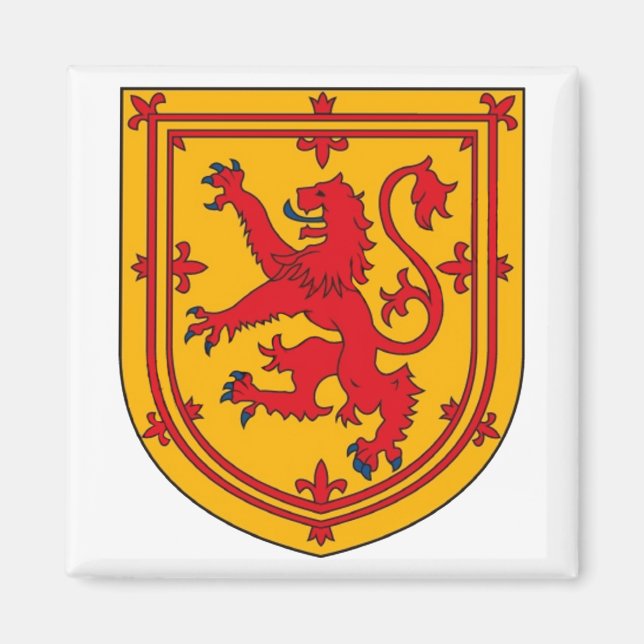 Scotland Lion Rampant Shield Magnet (Vorne)