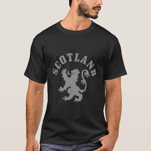 Scotland Lion Scottish Pride UK T-Shirt (Vorderseite)