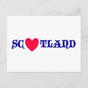 Scotland love postkarte