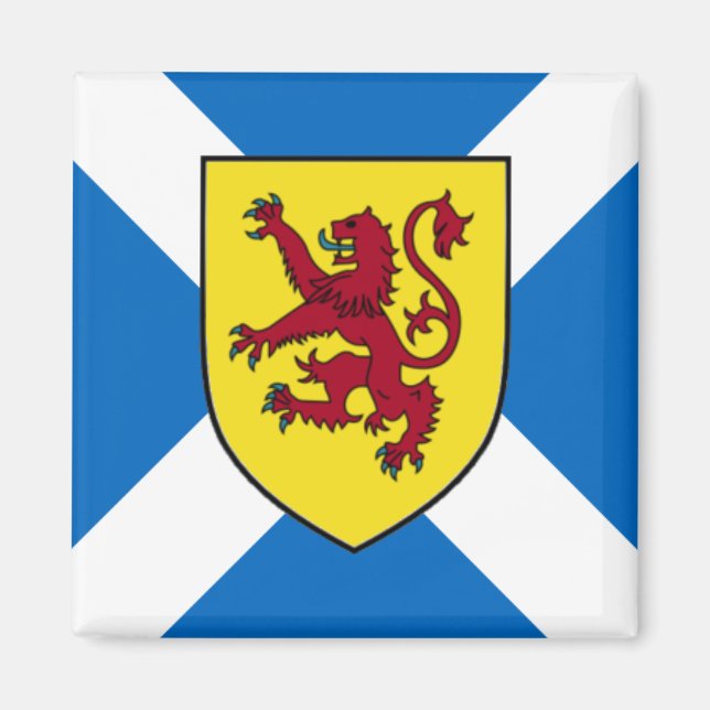 Scotland Magnet - Cross & Lion (Vorne)