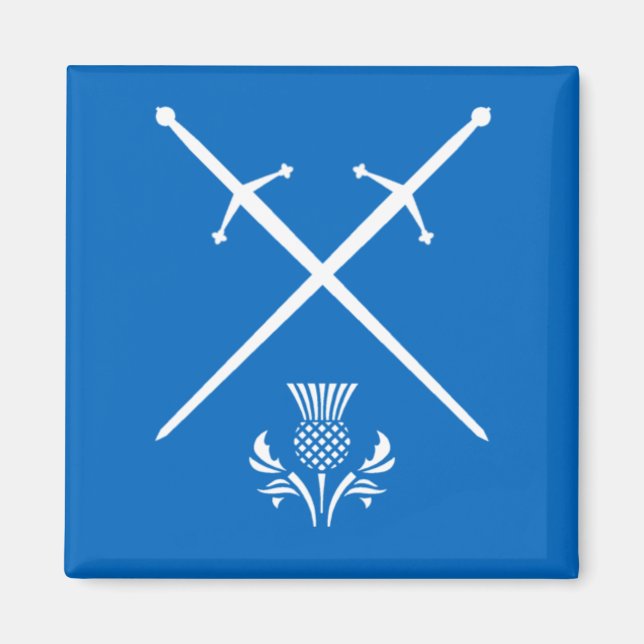 Scotland Magnet - Schwerter & Thistle (Vorne)
