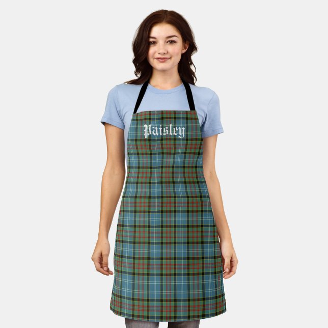 Scotland Paisley District Tartan Personalisiert Schürze (Getragen)
