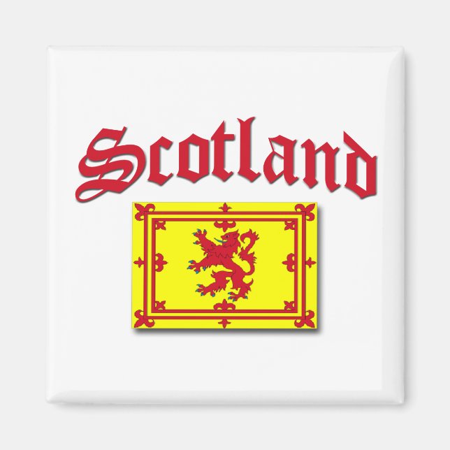 Scotland Rampant Flag Magnet (Vorne)