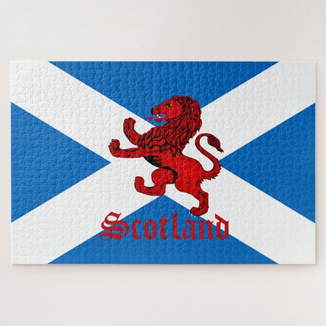 Scotland Rampant Lion, antiker Red Rampant Lion (Horizontal)