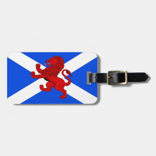 Scotland Rampant lion/Saint Andrew's Flaggenzeiche Gepäckanhänger