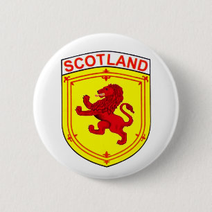 Scotland Rampant lion Wappen/Abzeichen Button