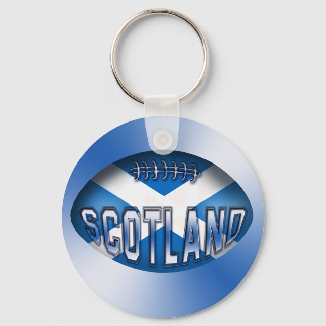 Scotland Rugby Ball Schlüsselanhänger (Vorderseite)