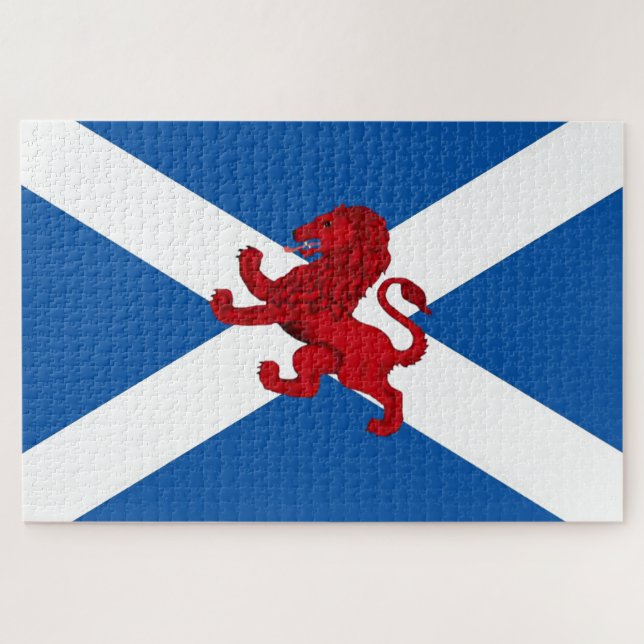 Scotland Saint Andrew's flag/Rampant Lion 1014 (Horizontal)