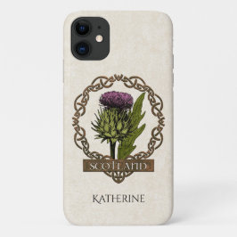 Scotland Scottish Thistle Celtic Knots Name Case-Mate iPhone Hülle