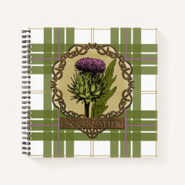 Scotland Scottish Thistle Celtic Knots Notizbuch
