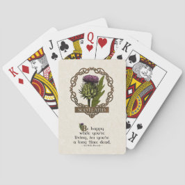 Scotland Scottish Thistle Celtic Knots Spielkarten