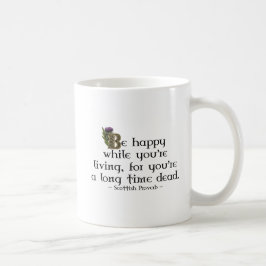 Scotland Scottish Thistle Gold Celtic Knots Kaffeetasse