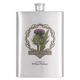 Scotland Scottish Thistle und Schotten Gaelic Toas Flachmann