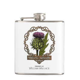 Scotland Scottish Thistle und Schotten Gaelic Toas Flachmann