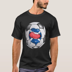 Scotland Soccer Fan Scotsman Flag Mouth T-Shirt